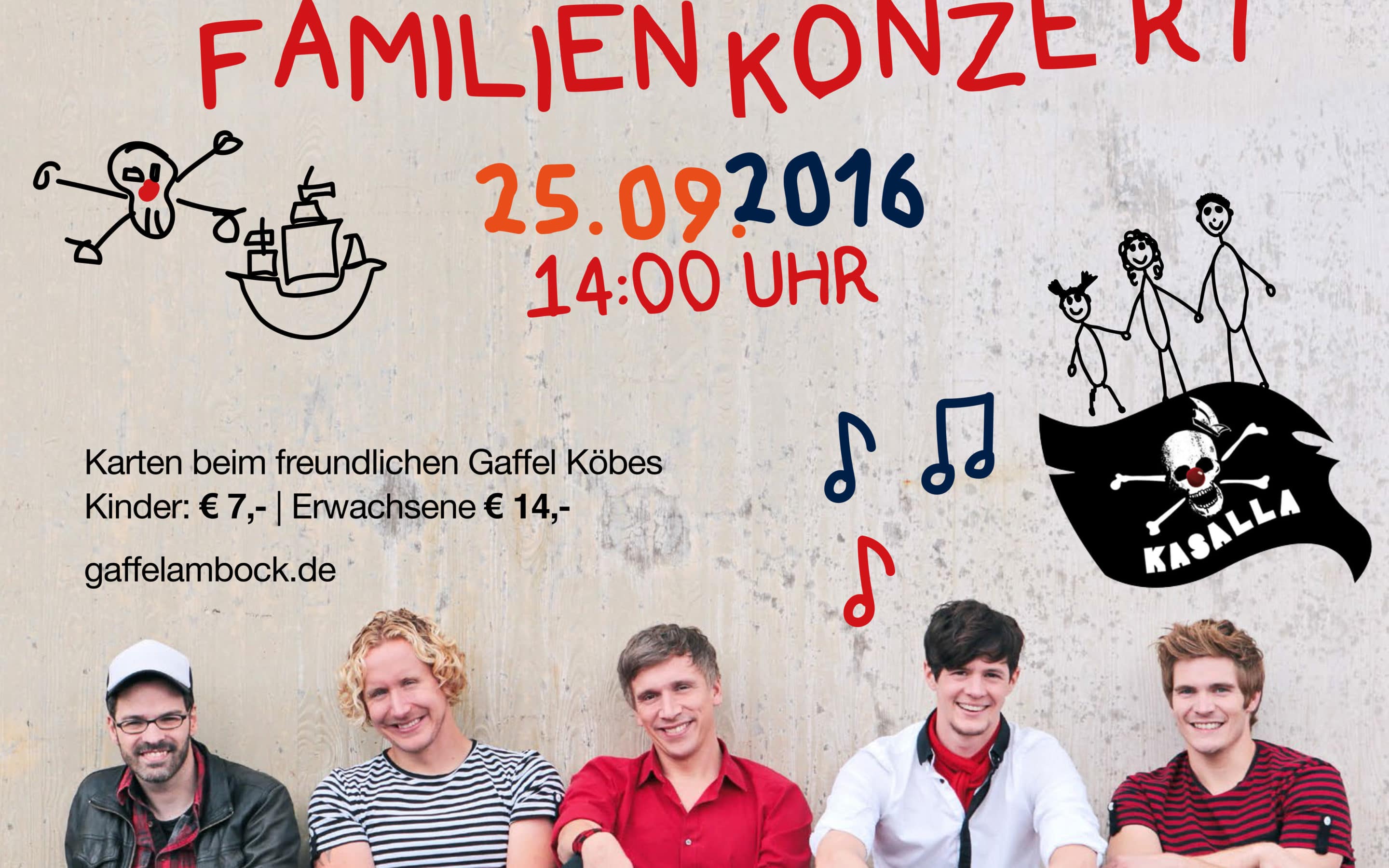 Hier bestimmen die Pänz den Takt – Kasalla Familienkonzert am 25. September im Gaffel am Bock in Bergisch Gladbach