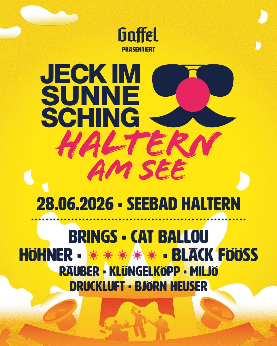 Jeck im Sunnesching Haltern an See Plakat