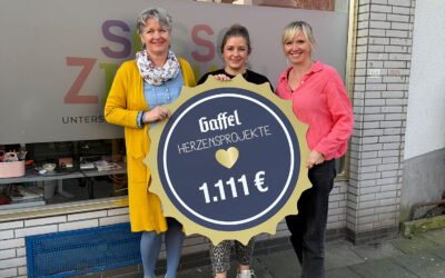 Herzensprojekte: Gaffel übergibt Spendenerlös an Süße Zitronen 