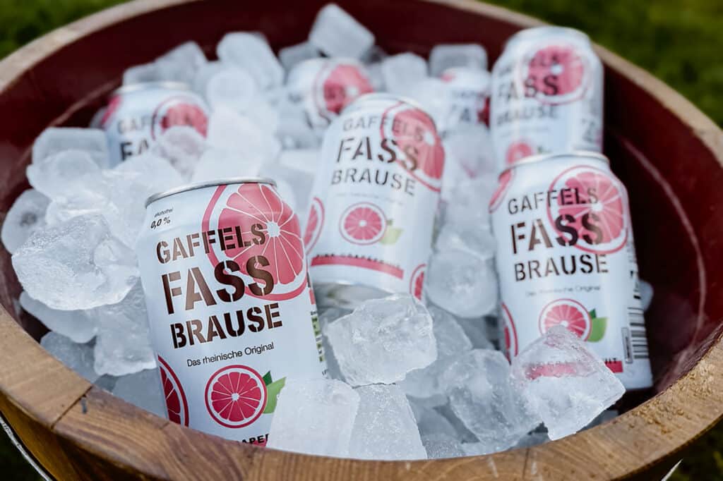 Gaffels Fassbrause in der 0,33L Dose