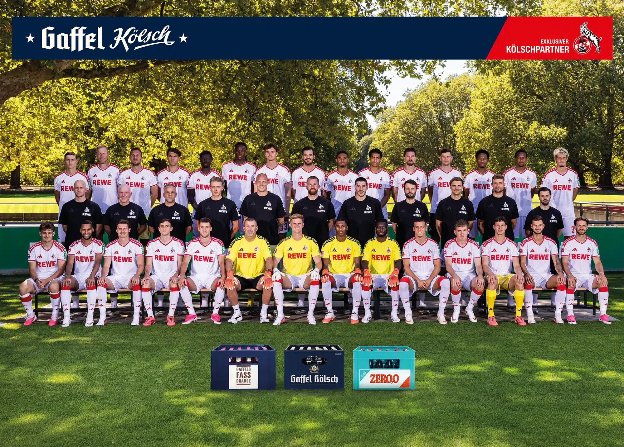 Ein ungewöhnliches Mannschaftsfoto des 1. FC Köln