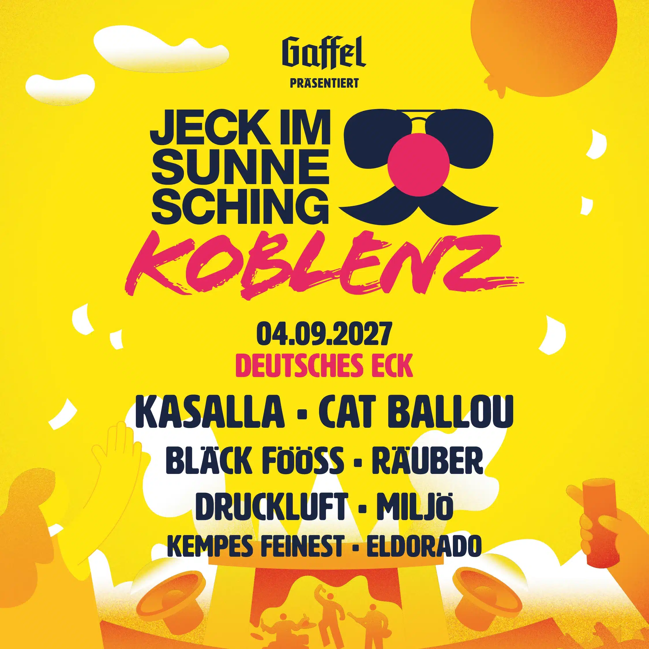 Jeck im Sunnesching Haltern an See Plakat